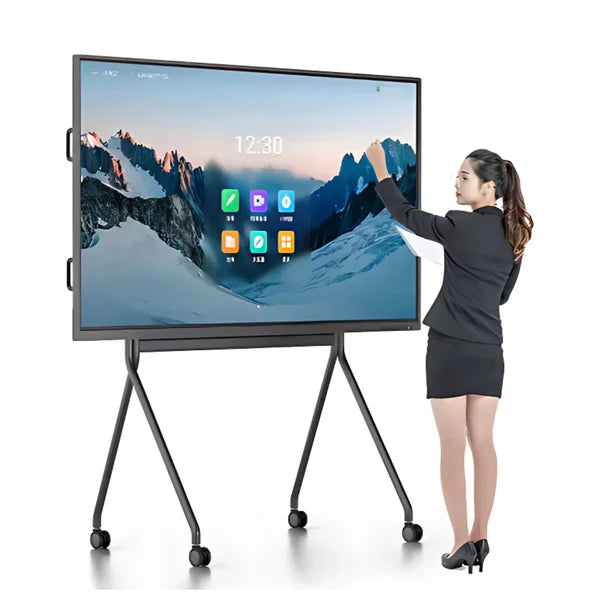 65" Interactive Digital Touchscreen with Android 11, 8MP Camera, Wi-Fi, Bluetooth, 450 NITS Brightness, Full HD Resolution, and up to 20-Point Multi-Touch Support